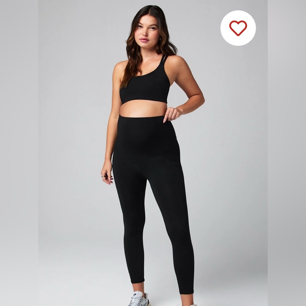 Fabletics PureLuxe High-Waisted Maternity 7/8 Legging size Medium - Picture 4 of 9